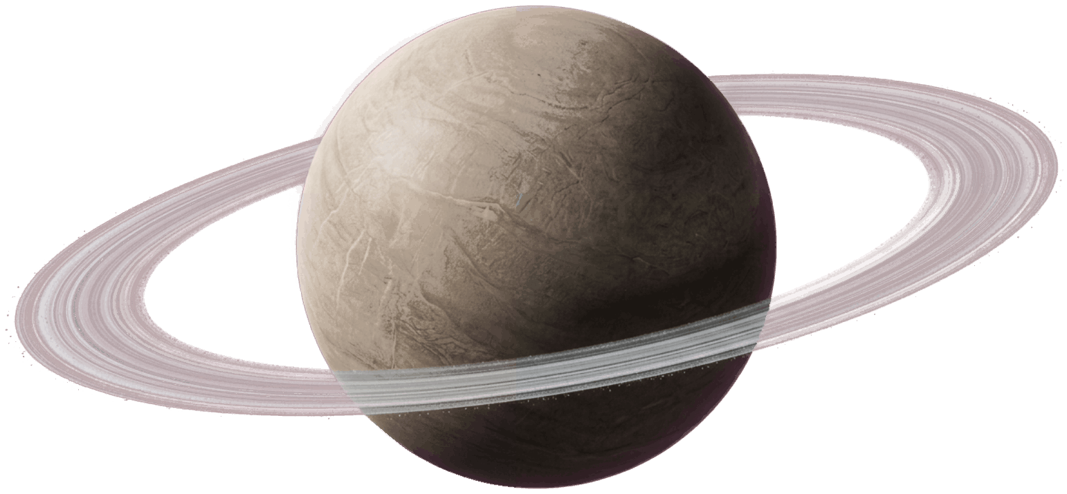 Ringed stone planet